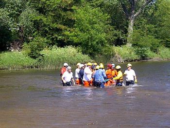 Un niño murió ahogado en un río. Gentileza La Voz. 