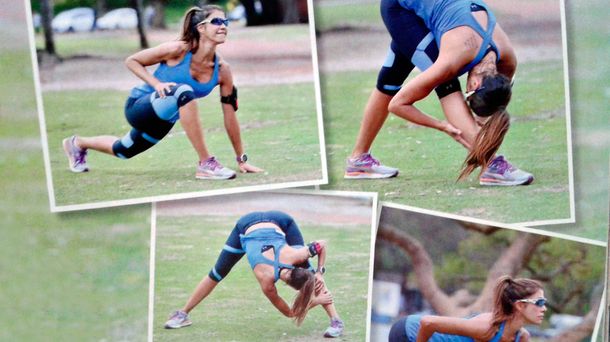 El entrenamiento de Catherine Fulop.