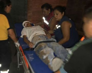 Así trasladaban a los heridos