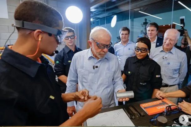 Paolo Rocca y Lula Da Silva en Río de Janeiro.