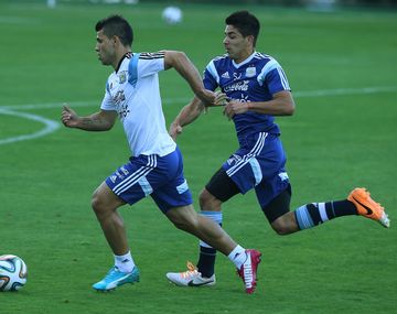 Argentina recupera un soldado: el Kun Agüero entrenó con normalidad