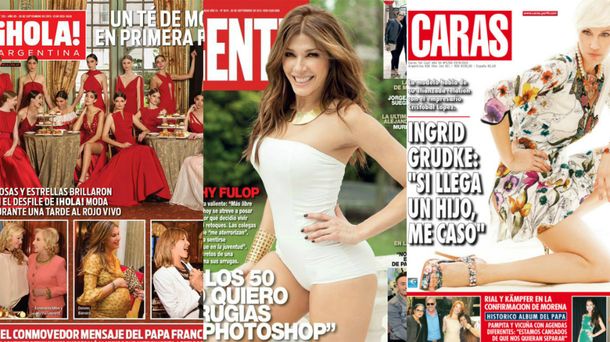 Mirá las tapas de revistas de la semana