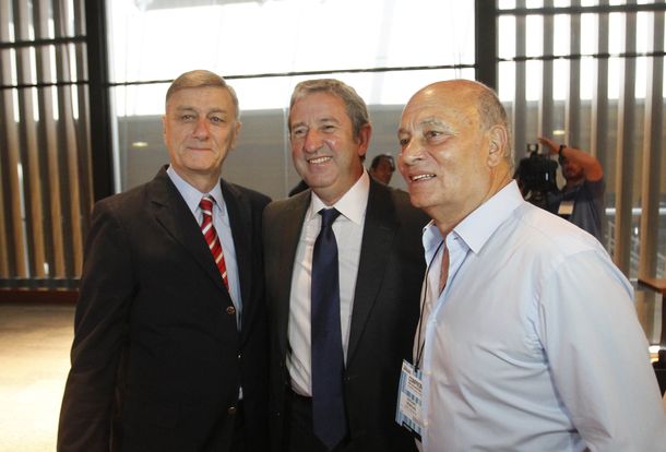 Binner lanza su candidatura presidencial y comparte una actividad con Cobos