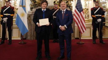 Javier Milei se reunió con Peter Lamelas antes de su nuevo viaje a EEUU