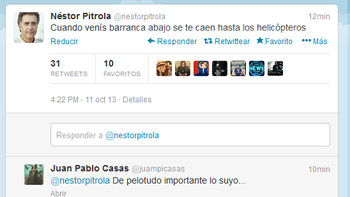 el desafortunado tuit de pitrola sobre el accidente de gioja el desafortunado tuit de pitrola sobre el accidente de gioja