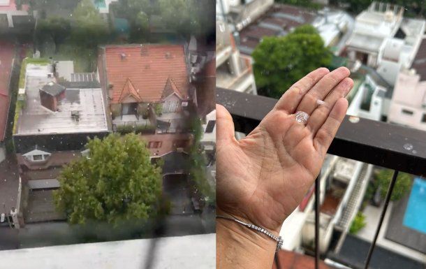 Los videos de la tormenta con granizo en Buenos Aires