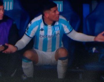 Así expulsaron a Rojo en Racing: estaba en el banco de suplentes