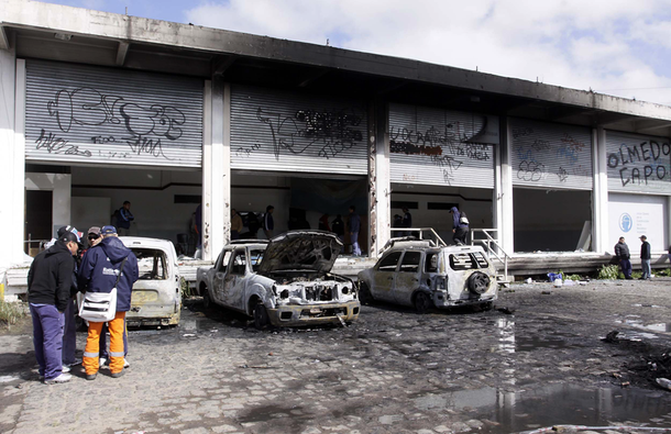 Así quedó la sede de la UOCRA luego del enfrentamiento