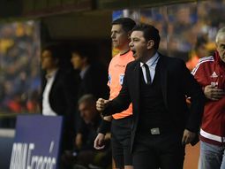 El DT de River, Marcelo Gallardo, eufórico tras la victoria en el Superclásico El DT de River, Marcelo Gallardo, eufórico tras la victoria en el Superclásico