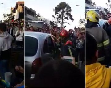 Bomberos de Villa Gesell rescataron un caniche abandonado en un auto bajo el sol