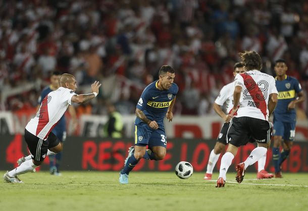 River y Boca en el Superclásico de la Supercopa - Crédito: @BocaJrsOficial