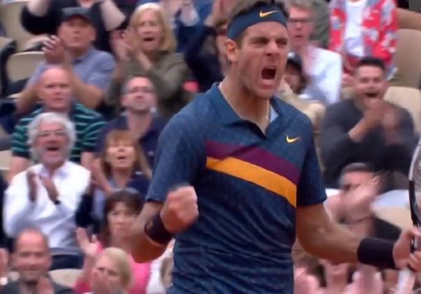 El grito de desahogo de Del Potro (Captura ESPN)
