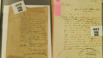 Las cartas de San Martín iban a venderse en una subasta por miles de dólares Las cartas de San Martín iban a venderse en una subasta por miles de dólares