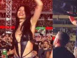 cazzu y franco colapinto dijeron presente en el recital de airbag en el monumental cazzu y franco colapinto dijeron presente en el recital de airbag en el monumental