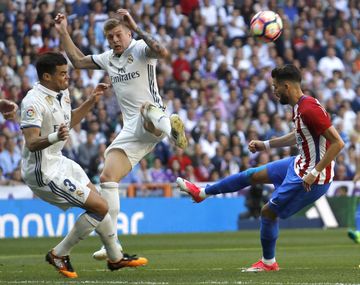 El choque entre el portugués y el alemán Tony Kroos