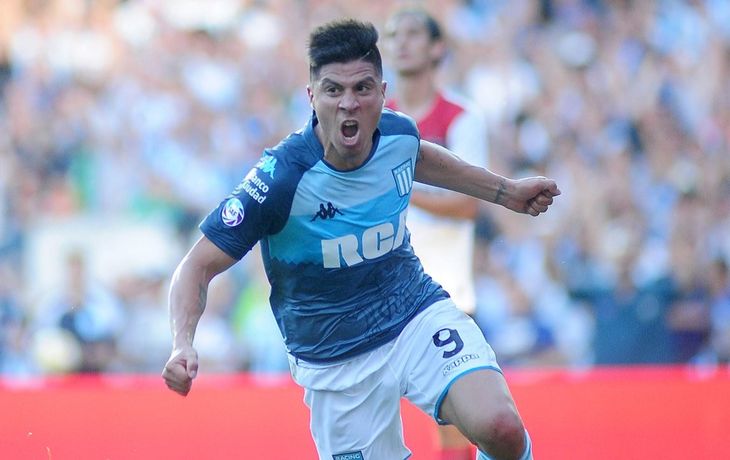 Jonatan Cristaldo en Racing - Crédito: @RacingClub 