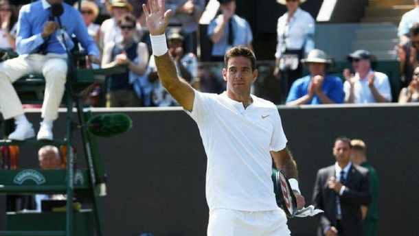 Juan Martín Del Potro viste todo de blanco como marca la tradición en Wimbledon