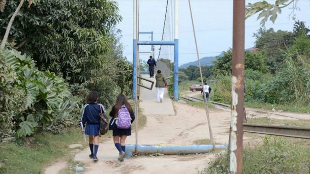 Este es el cruce del Barrio Ferroviario