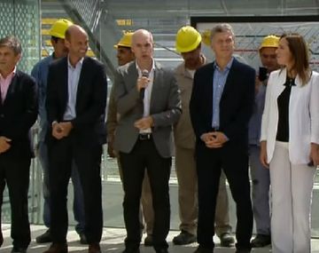 Macri, Larreta y Vidal inauguraron un centro de transbordo en Constitución