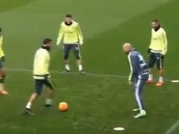 una falta de respeto: cristiano intento tirarle un cano a zidane una falta de respeto: cristiano intento tirarle un cano a zidane