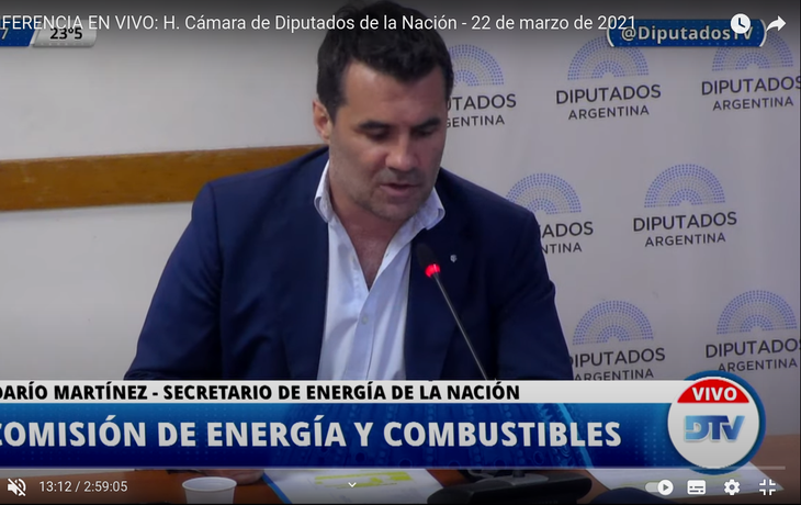 El secretario de Energía expuso en Diputados sobre la Ley de Biocombustibles