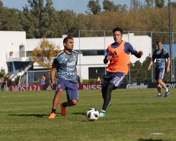 Gabriel Mercado entrena con la Selección - Crédito:&nbsp;@Argentina