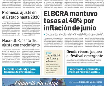 Tapas de diarios del miércoles 11 de julio de 2018