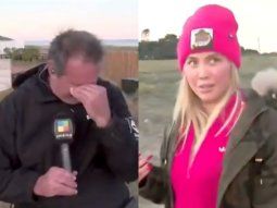 Video: un cronista se descompuso mientras hacía guardia en la casa de Wanda