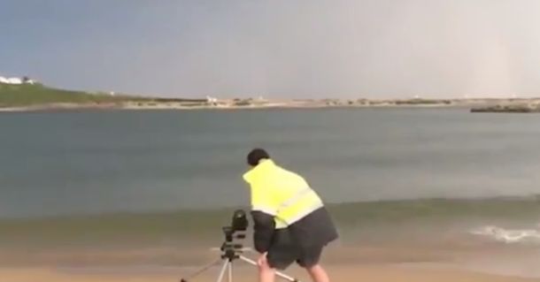 VIDEO: le cayó un rayo al lado, pero vive para contarlo