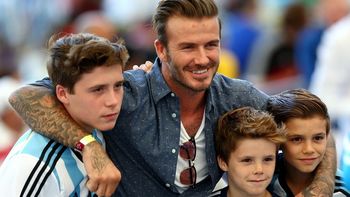 los hijos de beckham estuvieron en la final y alentaron por argentina los hijos de beckham estuvieron en la final y alentaron por argentina