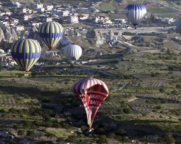 El momento de la caída del globo: hay 3 argentinos heridos