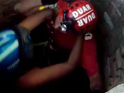 VIDEO: Turista rosarina cayó a un aljibe de Córdoba