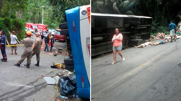 Tragedia en Brasil: al menos catorce muertos en un accidente de tránsito
