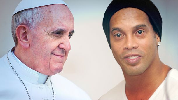 El papa Francisco y Ronaldinho anuncian nuevo partido por la paz en Roma