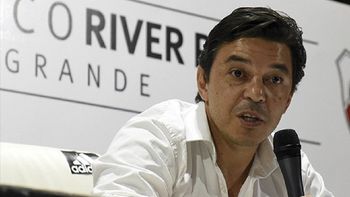 Marcelo Gallardo, en conferencia de prensa Marcelo Gallardo, en conferencia de prensa