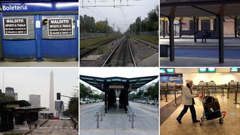 ciudad vacia y sin servicios: el #parodetransporte en imagenes ciudad vacia y sin servicios: el #parodetransporte en imagenes