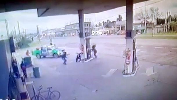 Así abrían fuego los delincuentes