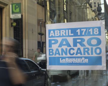 El microcentro estaba casi paralizado por el paro bancario