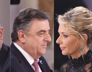 Nelson Castro, Mario Negri y Evelyn Van Brocke