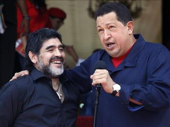 Chavez y Maradona