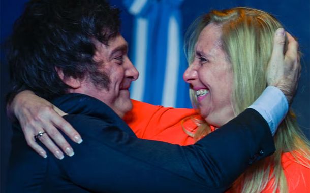 Javier y Karina Milei.
