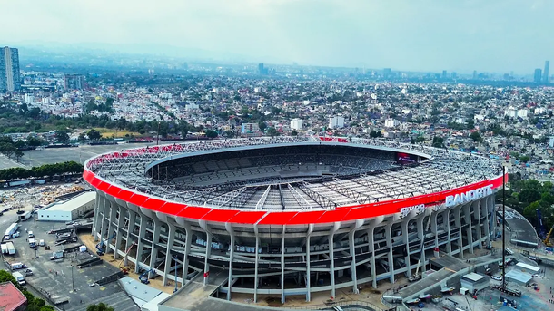 El renovado Estadio Azteca de la CDMX.