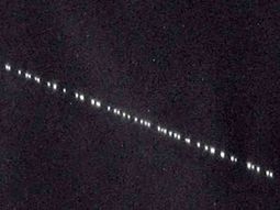 En el norte de la Argentina se vieron los 60 satélites que lanzó Elon Musk