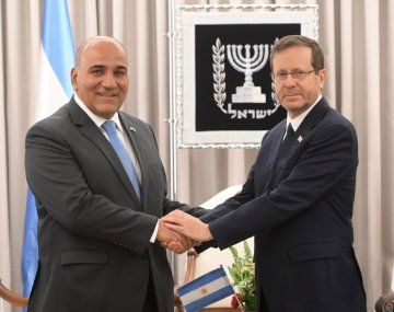 Juan Manzur fue recibido por el presidente israelí Isaac Herzog