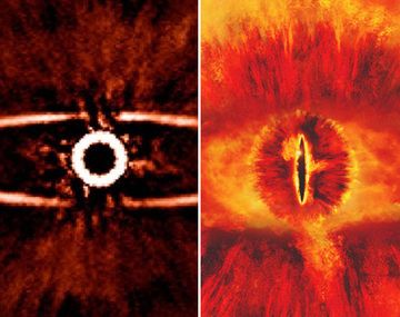 Encuentran un exoplaneta que recuerda al Ojo de Sauron