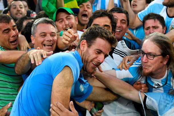 Las fotos del duelo entre Del Potro y Nadal