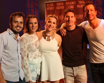 Messi fue a ver a Nico Vázquez y convulsionó calle Corrientes