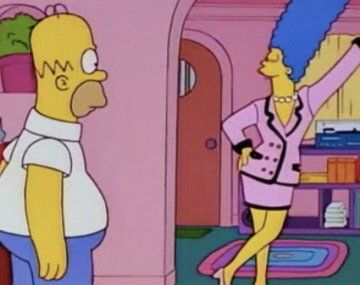 La foto de Wanda Nara que es viral por estar con el vestido de Marge Simpson