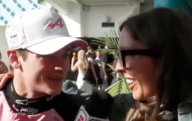 María Catarineu explotó tras la gran clasificación de Franco Colapinto en Miami.&nbsp;