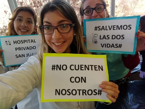 No cuenten conmigo, la campaña de un grupo de médicos en contra del aborto
